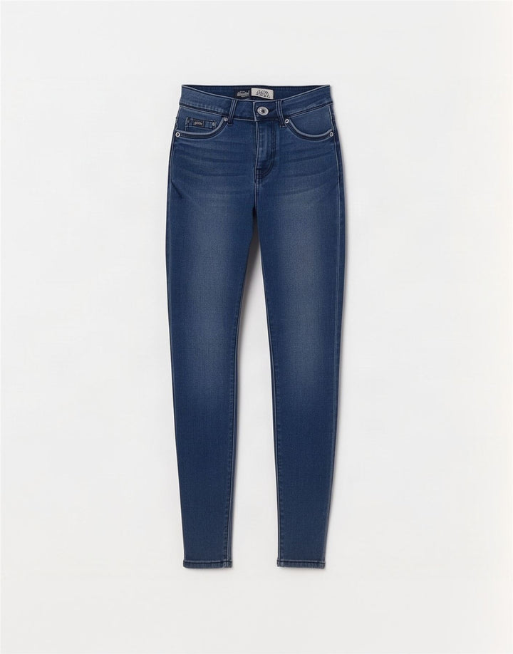 Superdry Womens Alexia Jegging Jeans W27 L32 Blue Cotton