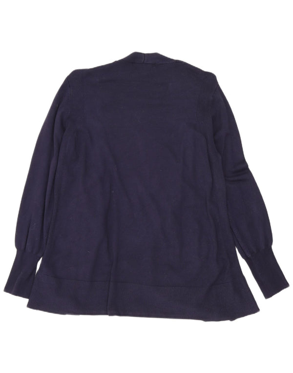 Suéter cardigã feminino Longline Marks & Spencer médio azul marinho