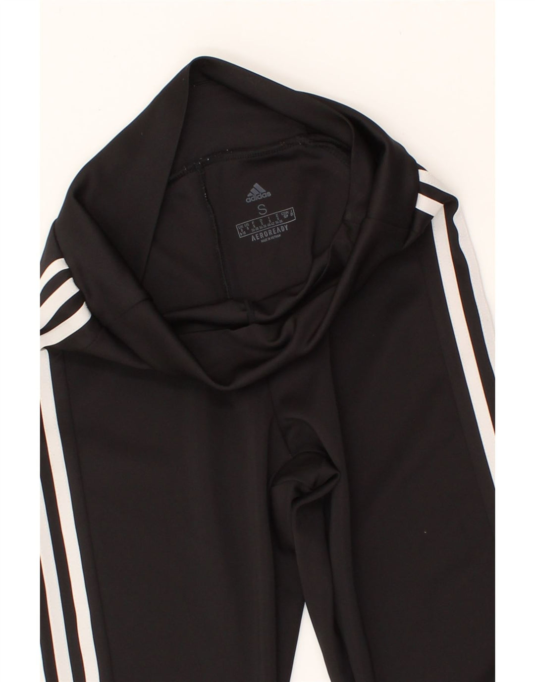 ADIDAS Womens Aeroready Leggings UK 8/10 Small Black Polyester Vintage Adidas and Second-Hand Adidas from Messina Hembry 