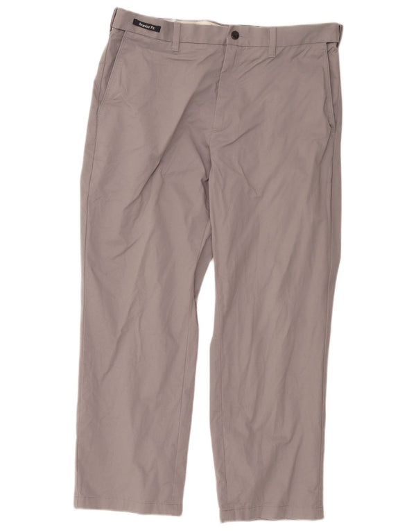 Pantaloni chino dritti Marks & Spencer da uomo blu Harbour W36 L29 grigi