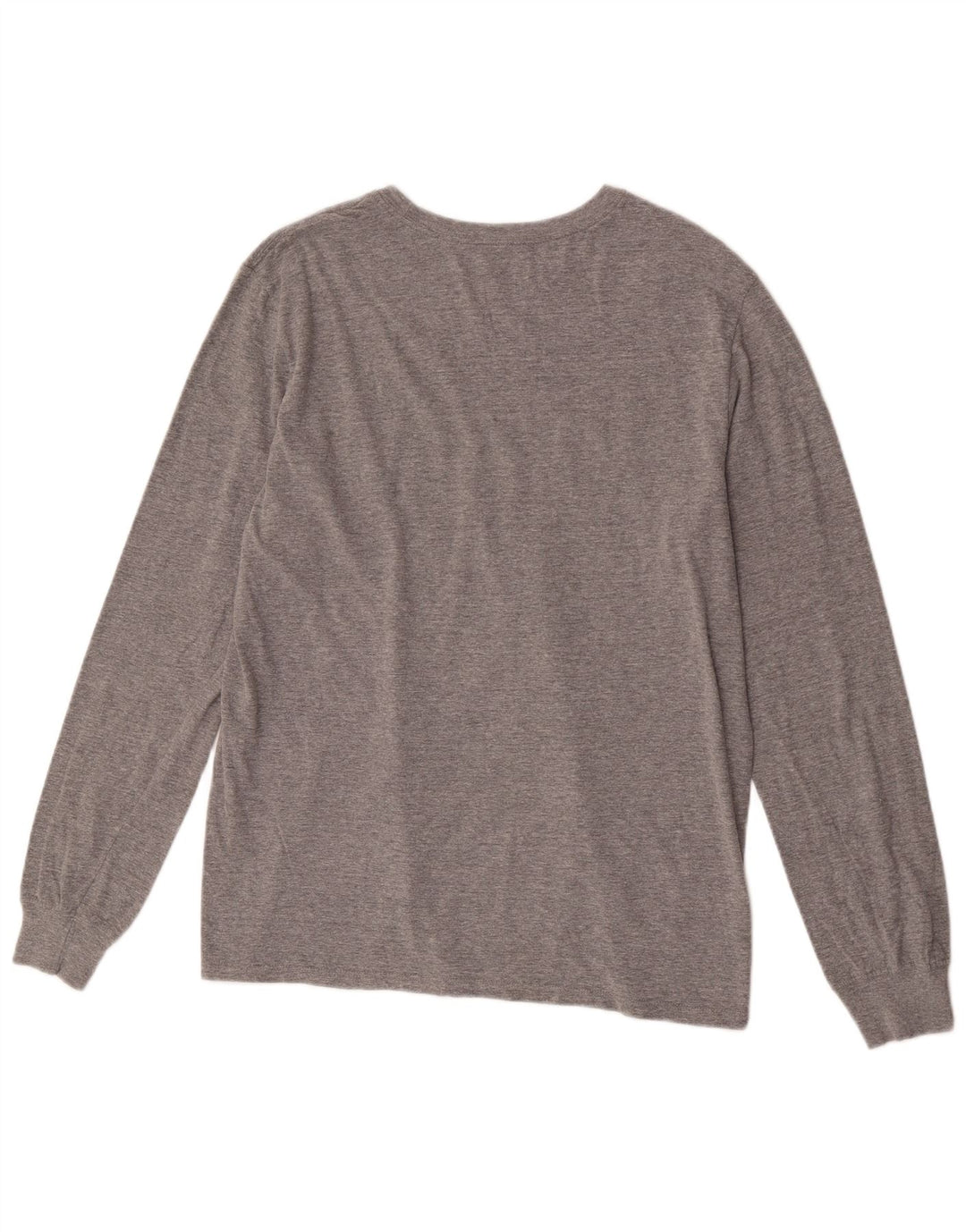 Nike Haut à manches longues pour homme Coupe athlétique en coton Gris Taille L