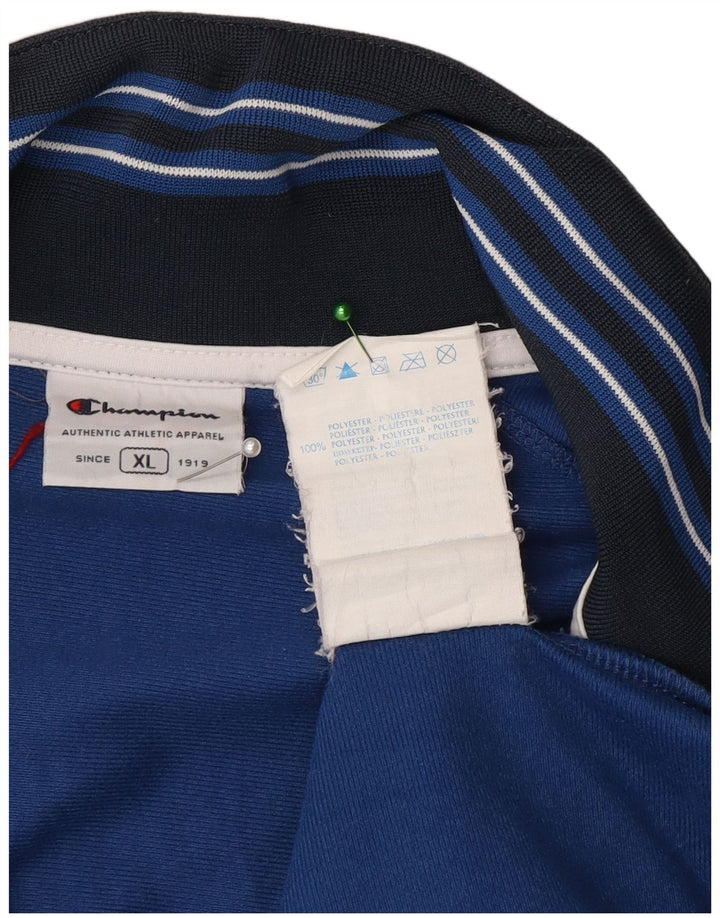 Champion Mens Tracksuit Top Jacket XL Blue Polyester