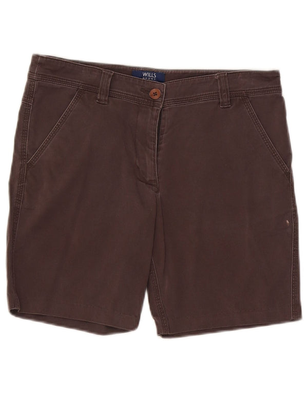 Vintage Womens Chino Shorts W28 Medium Grey Cotton
