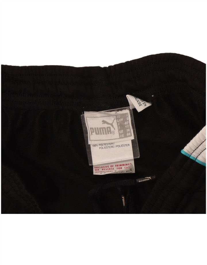 PUMA Womens Tracksuit Trousers UK 14 Large Black Colourblock Polyester