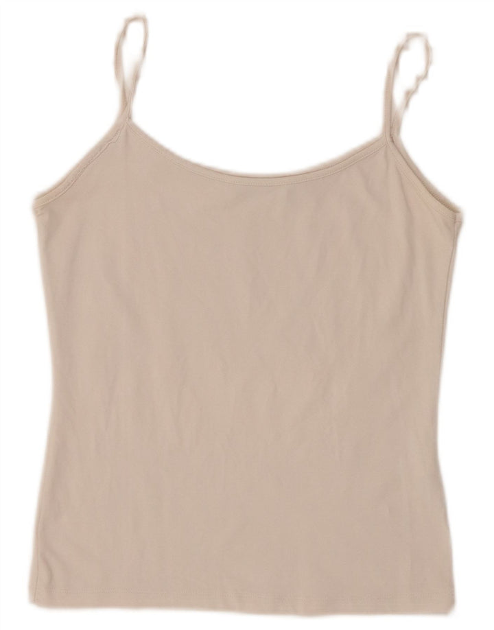 Zara Womens Cami Top UK 12 Medium Beige Nylon