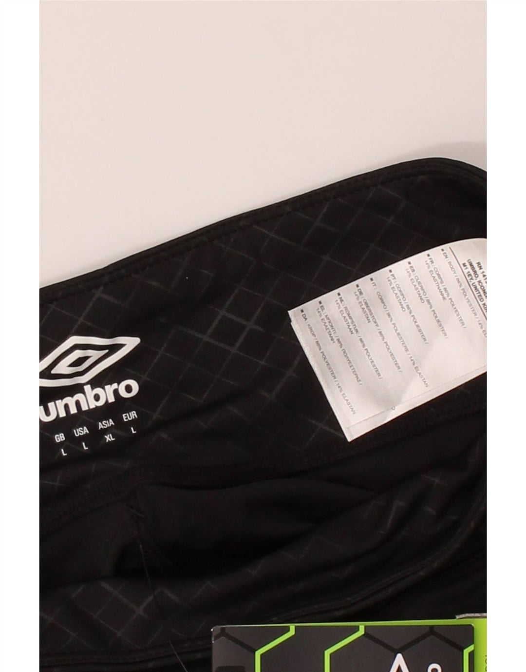 UMBRO Womens Leggings UK 14 Large  Black Check Polyester