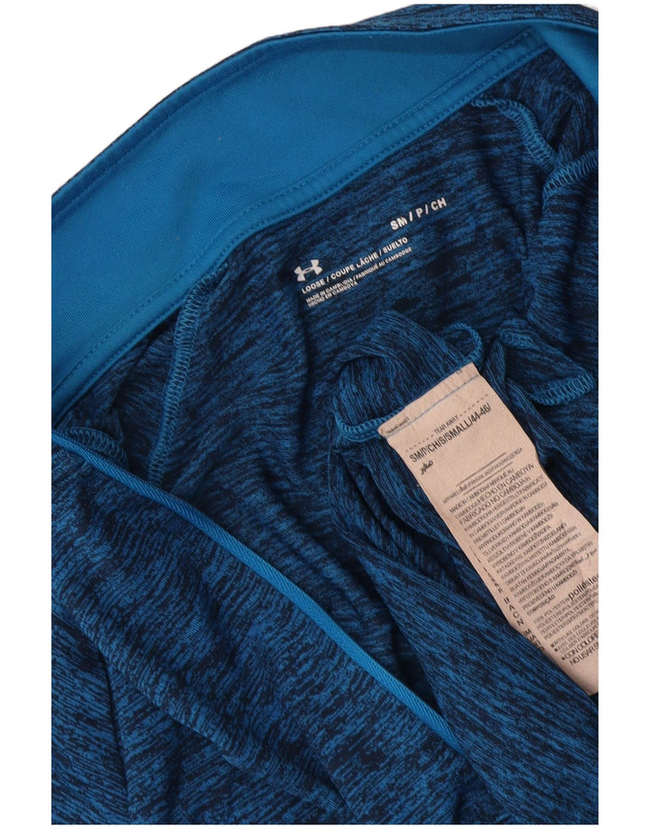 Under Armour Haut de Survêtement Zip Neck Homme Bleu Moucheté