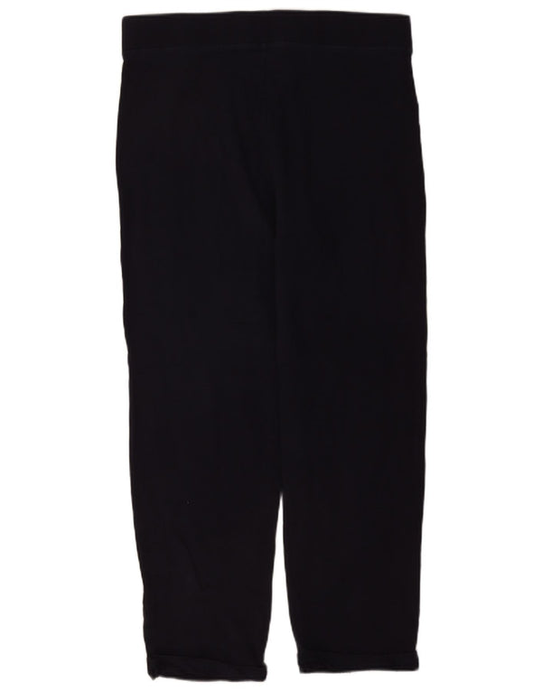 Marks & Spencer Womens Tracksuit Trousers UK 16 Large Navy Blue Cotton