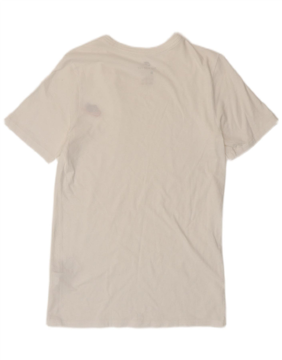 NIKE T-shirt top i atletisk snit til mænd, lille hvid bomuld