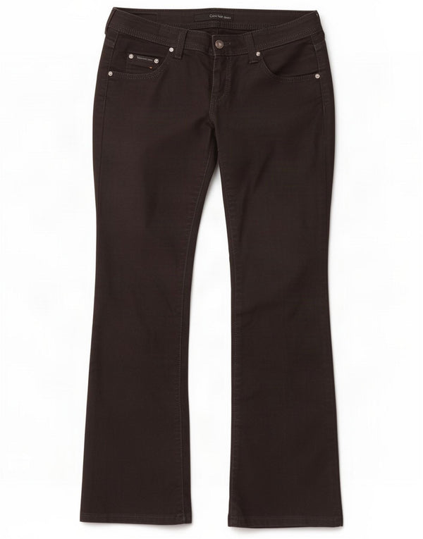 Calvin Klein Damen Bootcut Freizeithose W32 L30 Schwarz