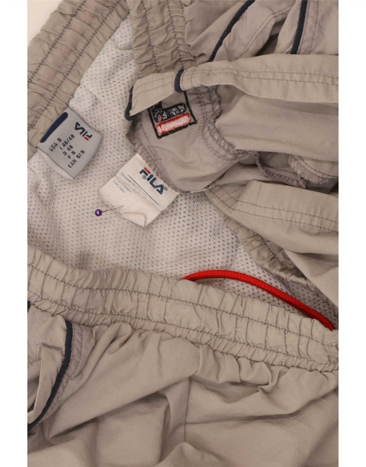Fila Mens Sport Shorts Small Grey Nylon