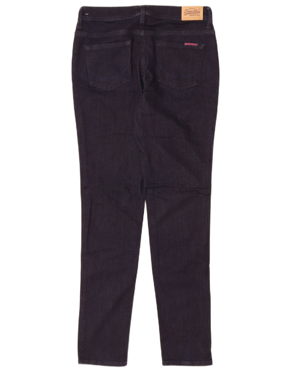 Superdry ženske uske traperice standardnog kroja W30 L32 tamnoplavi pamuk
