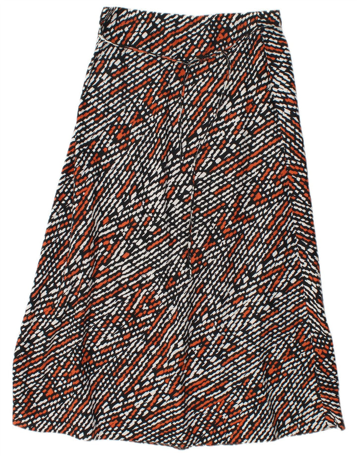 MARKS & SPENCER Womens A-Line Skirt UK 12 Medium W30 Multicoloured Chevron