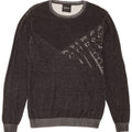 Guess Sweat-shirt graphique pour hommes, grand, gris, coton