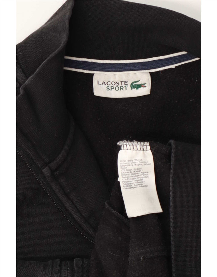 Lacoste Mens Tracksuit Top Jacket Médio Algodão Preto