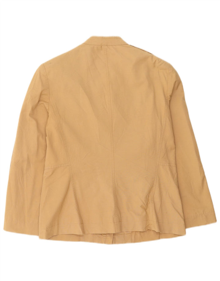 Marella Chaqueta utilitaria para mujer Reino Unido 44 Grande Algodón beige