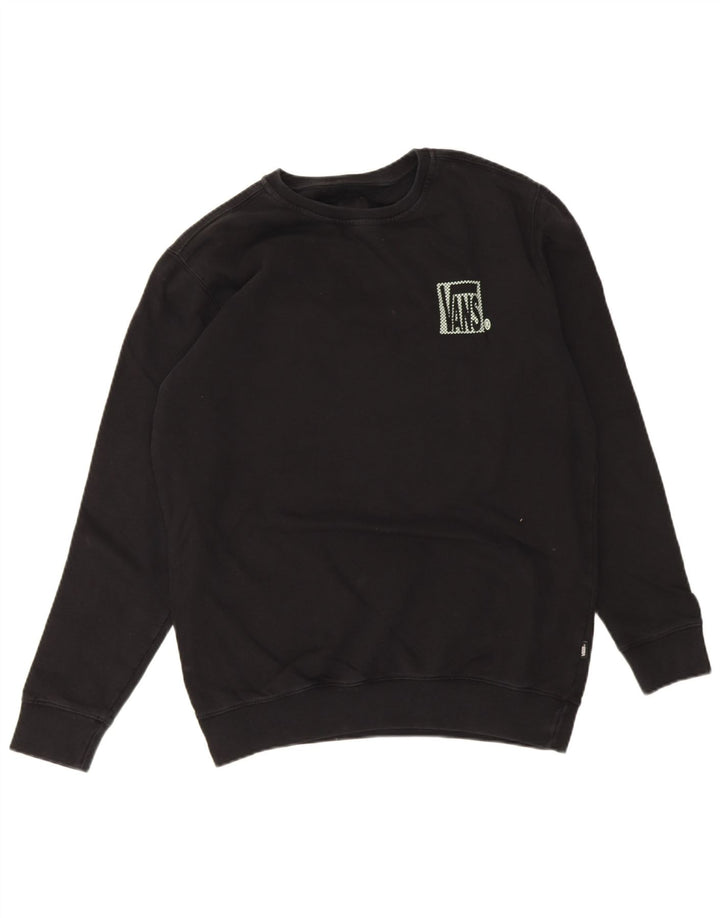 Vans Mens Graphic Sweatshirt Jumper Large Black Cotton