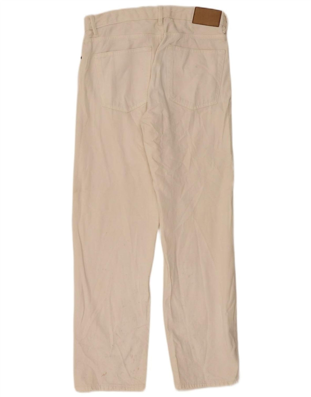 Zara Mens Straight Jeans EU 40 Medium W31 L32 Off White