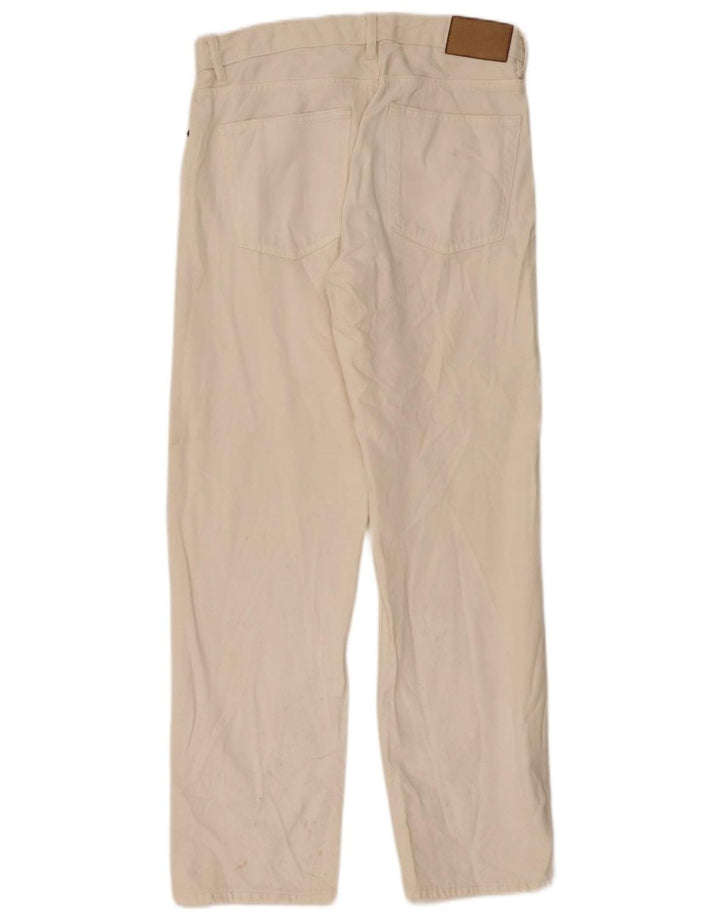 Zara Mens Straight Jeans EU 40 Medium W31 L32 Off White