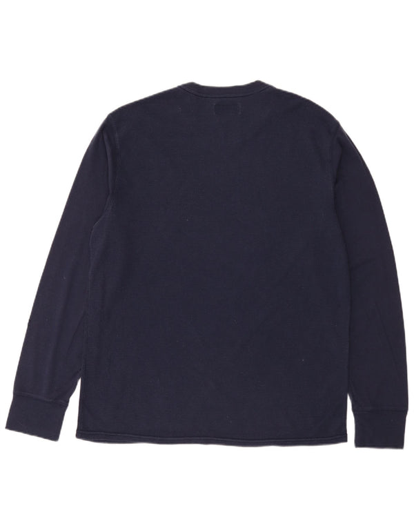 Polo Ralph Lauren Top da uomo a maniche lunghe blu navy medio