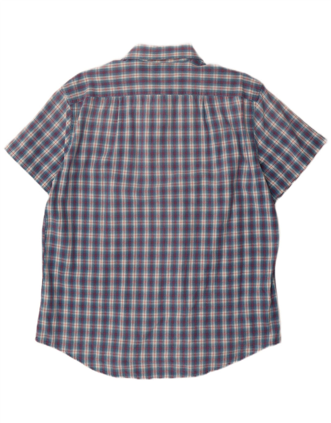 Paul Smith Mens Short Sleeve Shirt Large Blue Check Cotton