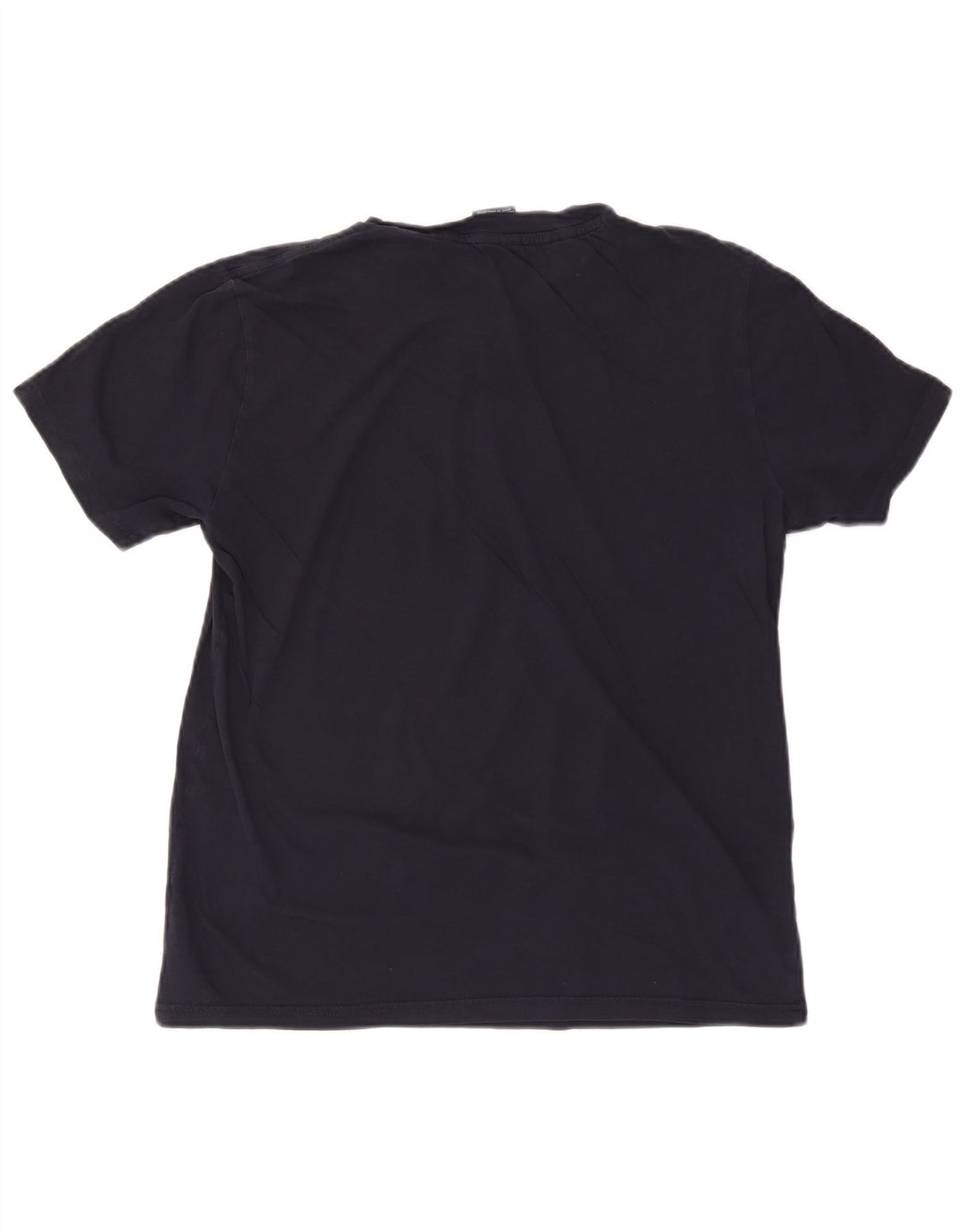 CHAMPION Mens T-Shirt Top Large Navy Blue Cotton