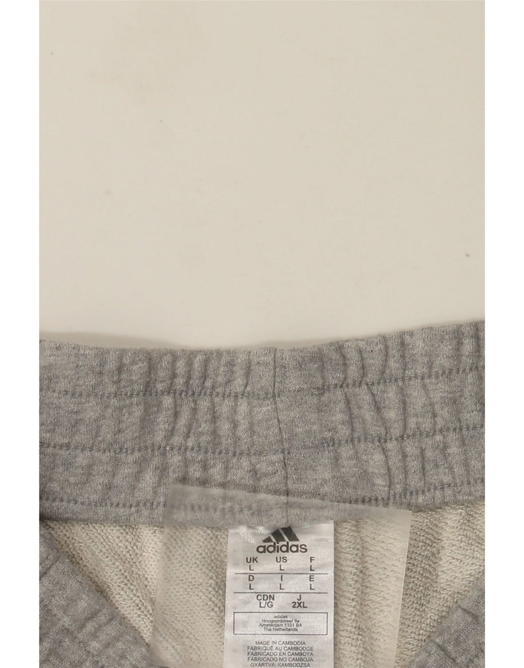 Adidas Mens Sport Shorts Large  Grey Flecked Cotton
