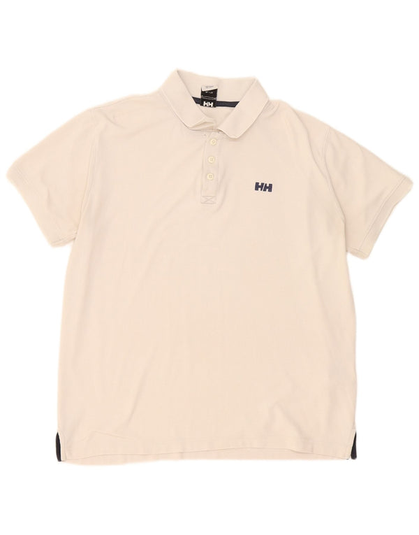 Helly Hansen Herre Polo Shirt XL Off White Polyester
