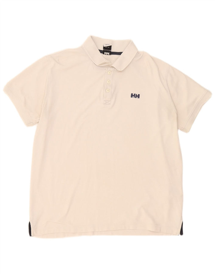Polo Helly Hansen Hombre XL Poliéster Blanco Roto