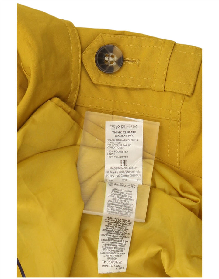 Marks & Spencer Damen Trenchcoat UK 14 Mittelgelbes Polyester
