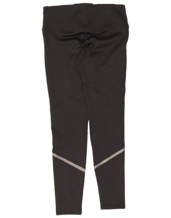 Under Armour Damen Cold Gear Graphic Leggings UK 12 Medium Schwarz