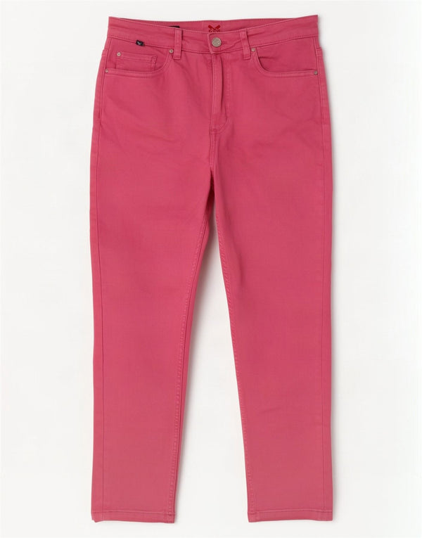 Crew Clothing Женские укороченные джинсы UK 10 Small W27 L23 Розовый хлопок