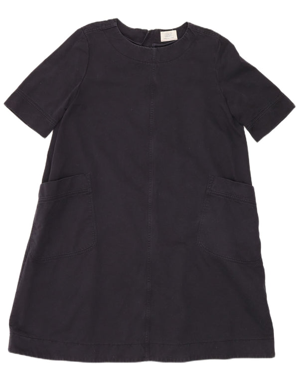 Vestido feminino Toast A-Line UK 18 XL azul marinho algodão