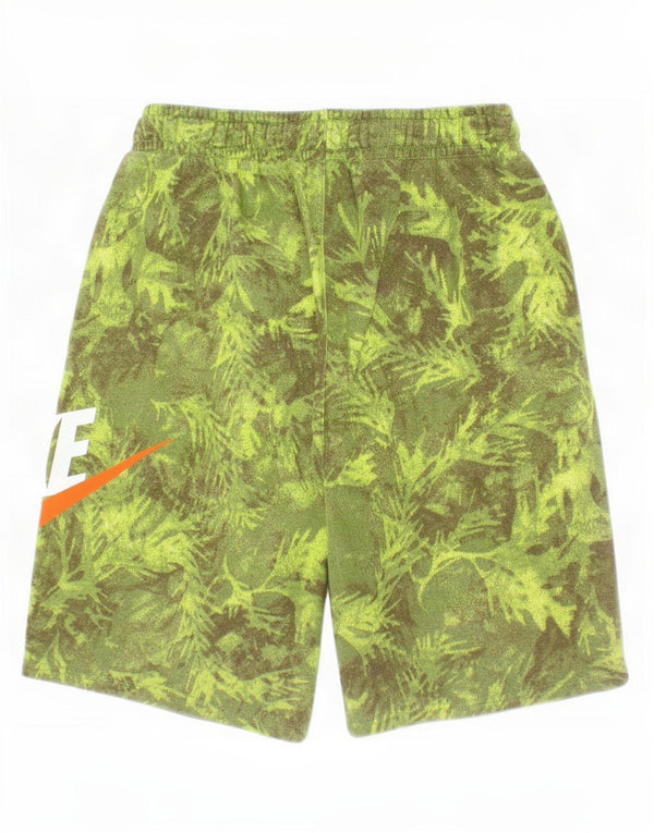 Nike Boys Graphic Sport Shorts 13-14 Years XL Green Camouflage Cotton
