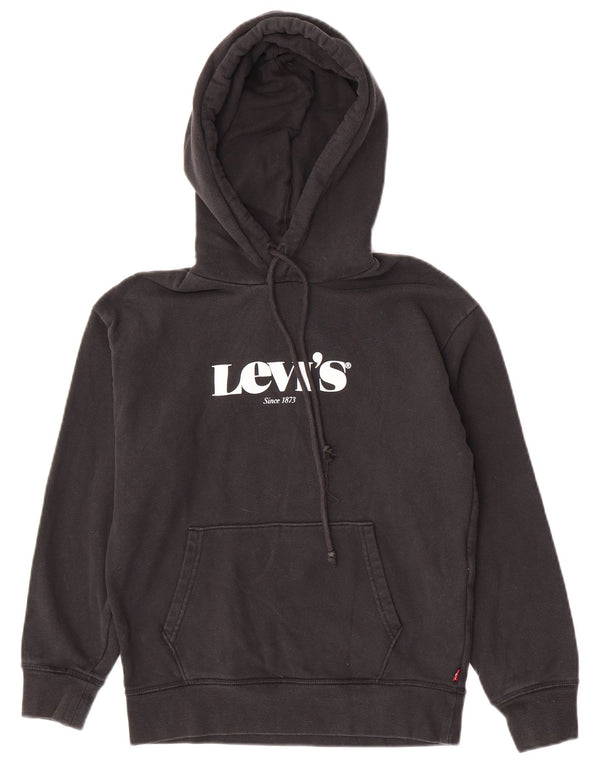 Moletom com capuz gráfico masculino Levi's 2XS algodão preto