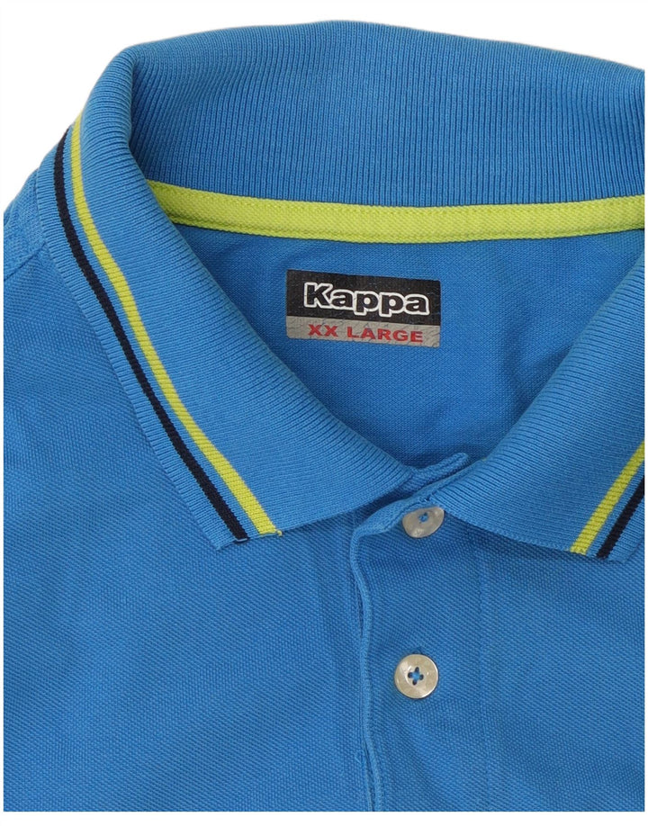 Kappa Herren Poloshirt 2XL Blau