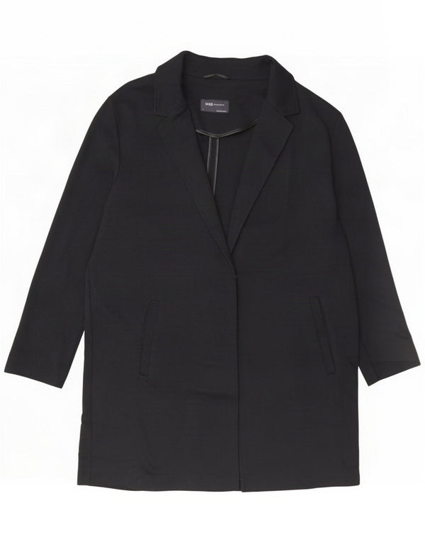 Marks & Spencer Pardessus femme UK 14 Large Noir Polyester