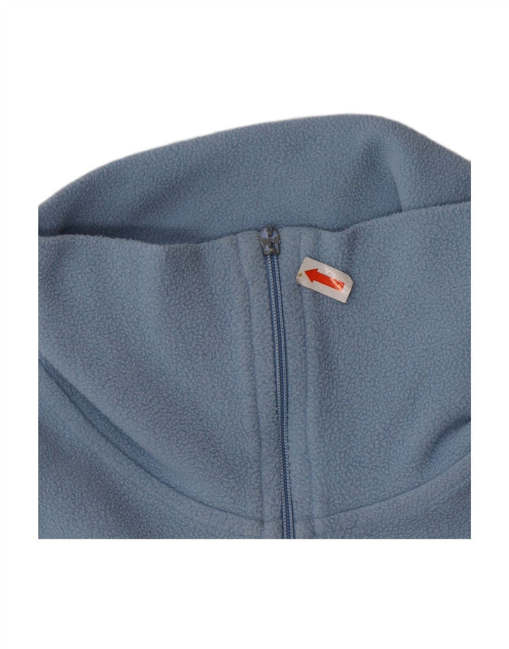 INVICTA Womens Zip Neck Fleece Jumper UK 10 Small Blue Polyester