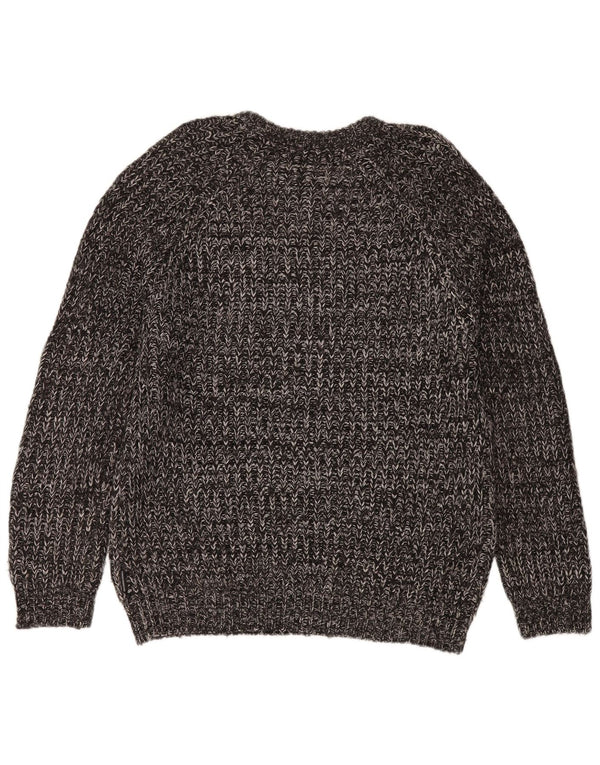 French Connection Herre Boat Neck Jumper Sweater Medium Grey Flecked Acryl
