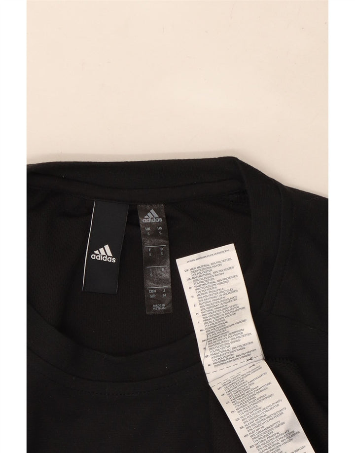 ADIDAS Herre T-Shirt Top Lille Sort Polyester