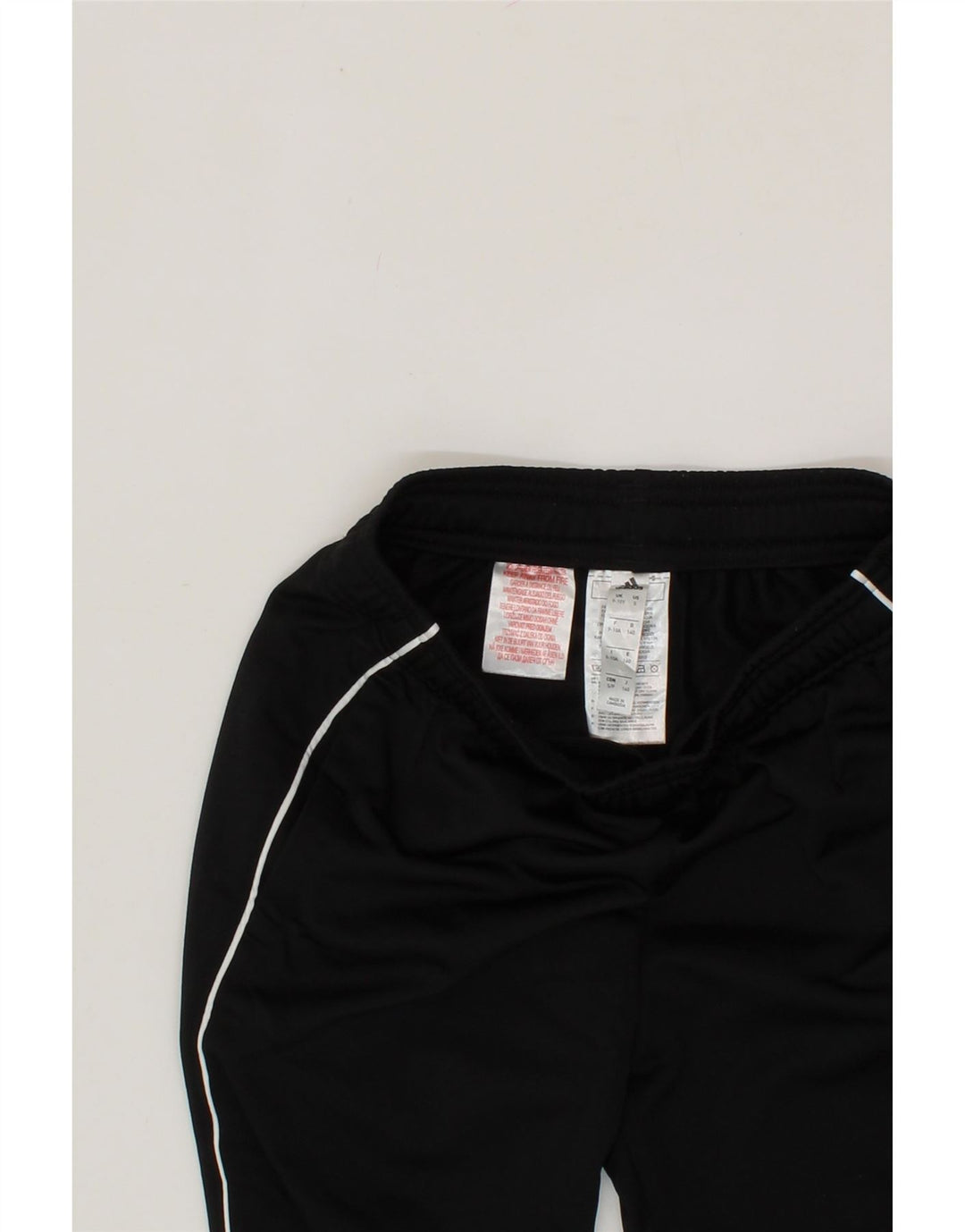 ADIDAS Boys Tracksuit Trousers Joggers 9-10 Years  Black Polyester Vintage Adidas and Second-Hand Adidas from Messina Hembry 