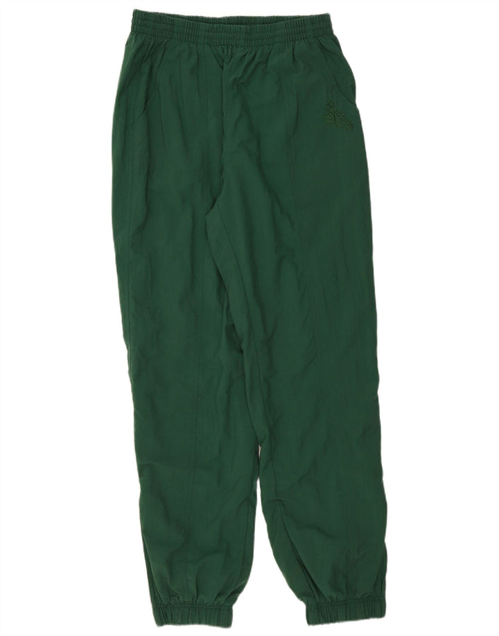 REEBOK Mens Tracksuit Trousers Joggers Large  Green Nylon
