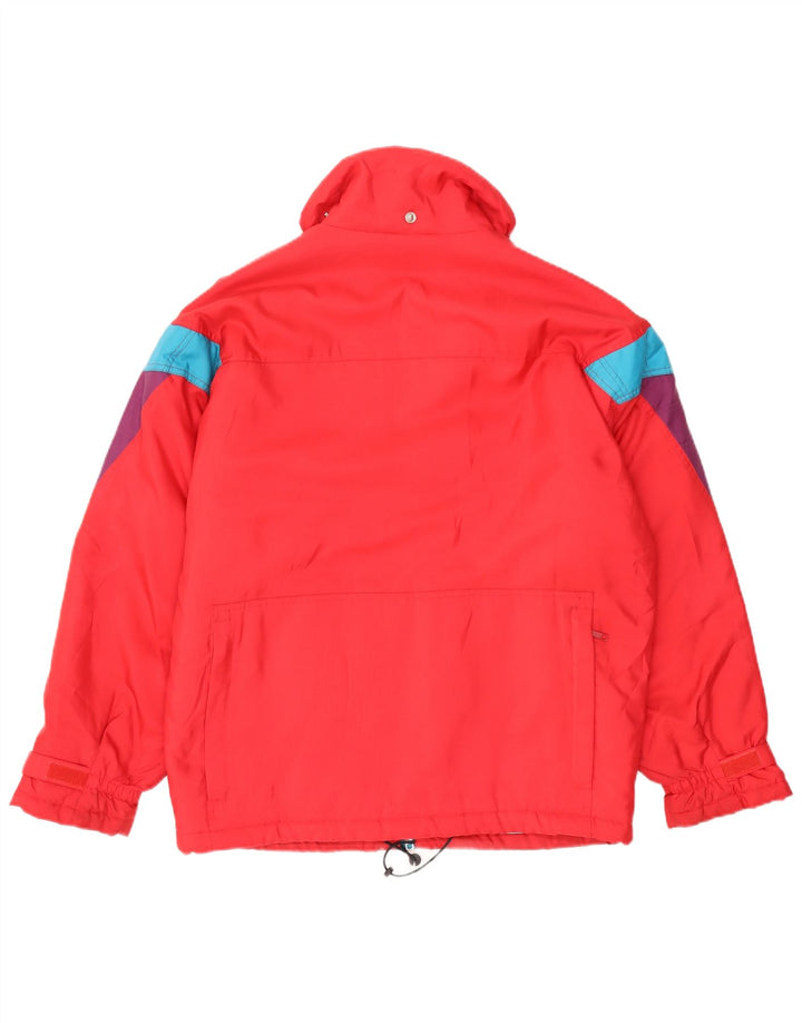 Sergio Tacchini Mens Ski Jacket Medium Red Colourblock Polyester