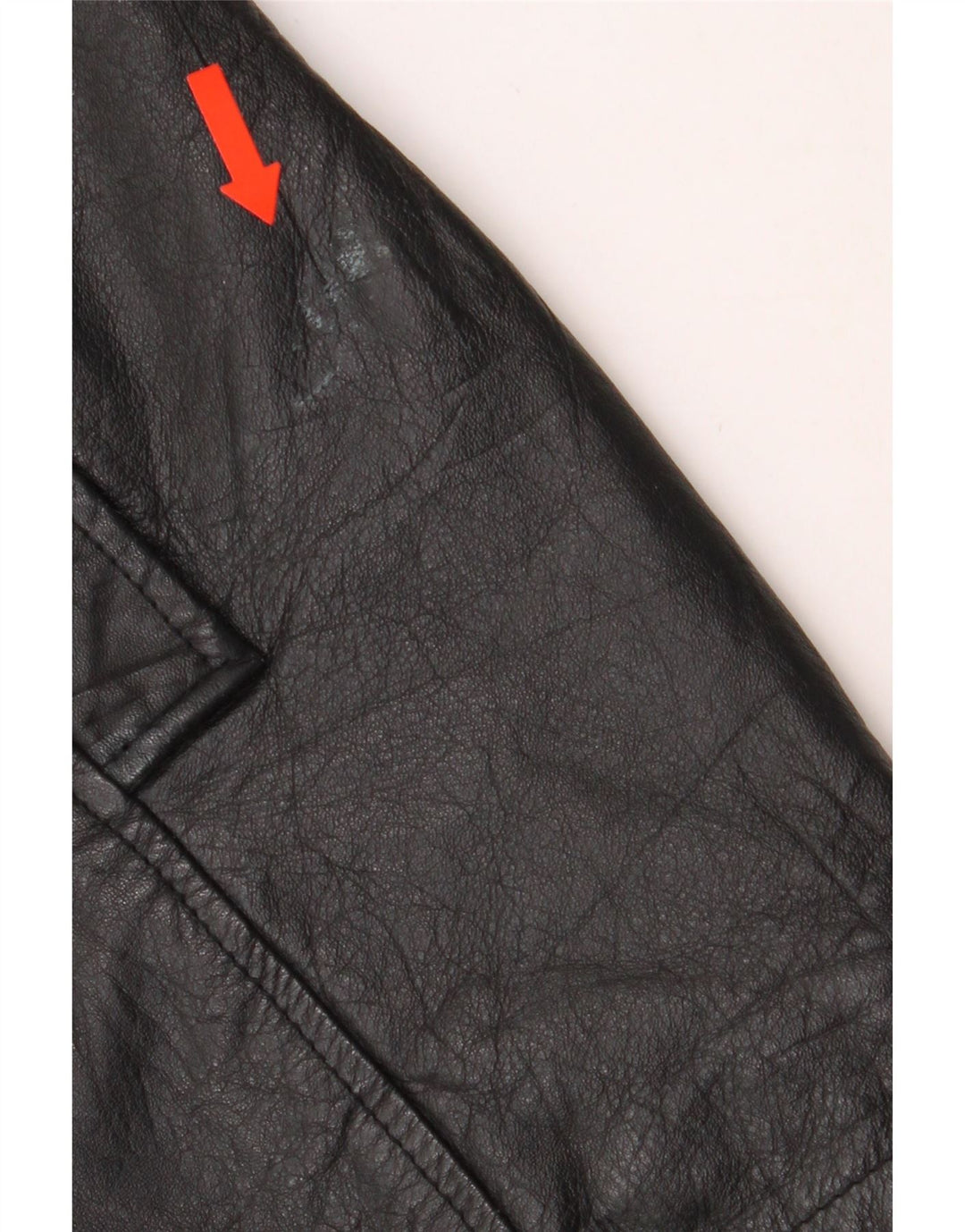 VINTAGE Womens Leather Coat UK 14 Large  Black Leather Vintage Vintage and Second-Hand Vintage from Messina Hembry 
