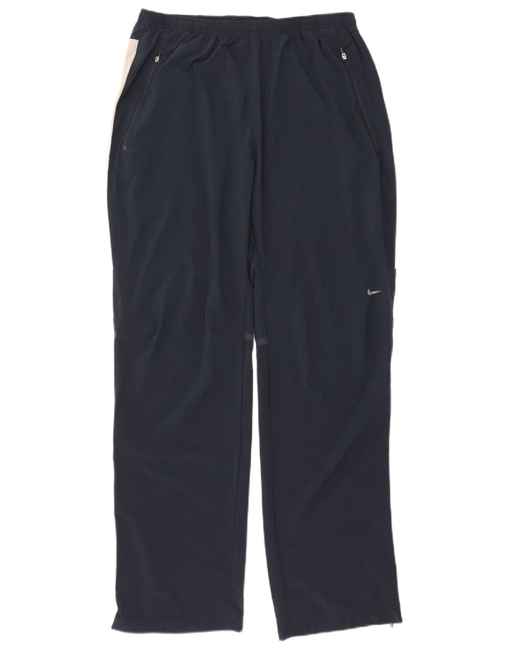 Pantaloni da tuta Nike da uomo XL in poliestere color block blu navy
