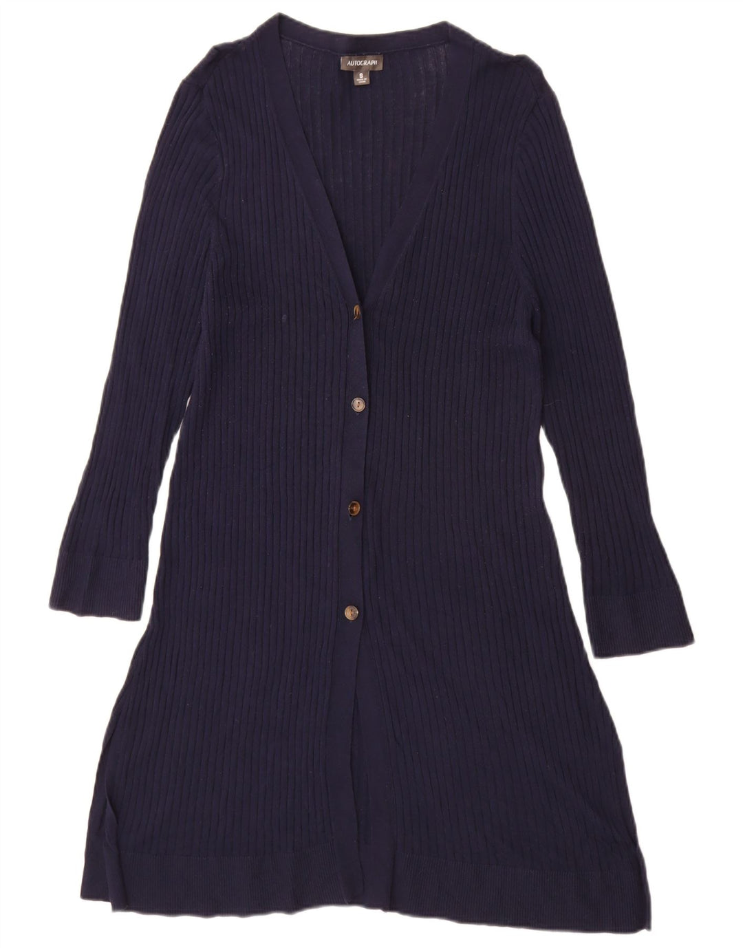 Marks & Spencer Womens Autograph Cardigan Sweater UK 10 Small Navy Blue