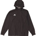 ADIDAS Herren-Regenjacke mit Kapuze, UK 38, mittelschwarz, Polyester