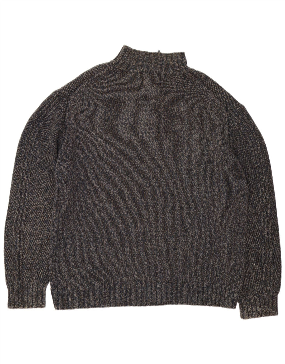 Marks & Spencer Mens Blue Harbour Zip Neck Jumper Sweater XL Navy Blue