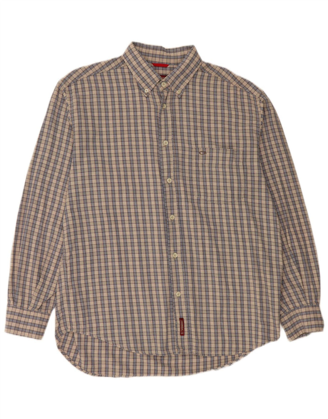 Carrera Chemise En Flanelle Grand Carreau Gris Coton Homme