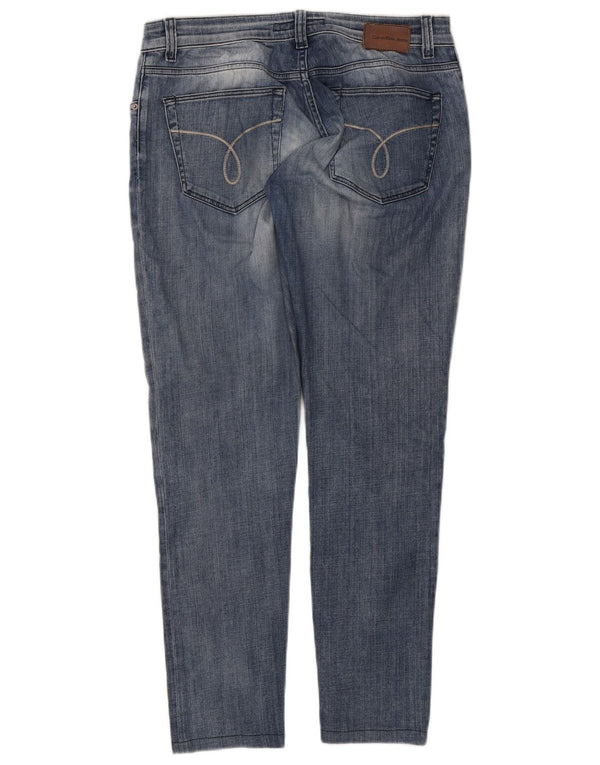 Женские джинсы скинни Calvin Klein W33 L30 синие, хлопок
